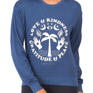 NWT Spiritual Gangster Happiness Savasana Sweater Size Large
